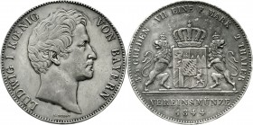 Altdeutsche Münzen und Medaillen Bayern Ludwig I., 1825-1848
Doppeltaler 1844. sehr schön/vorzüglich, schöne Patina