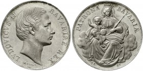 Altdeutsche Münzen und Medaillen Bayern Ludwig II., 1864-1886
Madonnentaler 1867. vorzüglich/Stempelglanz