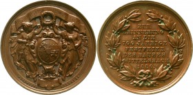 Altdeutsche Münzen und Medaillen Bayern Ludwig II., 1864-1886
Bronzemedaille 1880 v. Weckwerth (Nürnberg). 700-Jahrf. des Hauses Wittelsbach. Von 2 G...