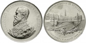 Altdeutsche Münzen und Medaillen Bayern Prinzregent Luitpold, 1886-1912
Silbermedaille v. A. Boersch im Doppeltalergewicht 1891 auf den Bau der Luitp...