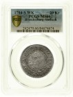 Altdeutsche Münzen und Medaillen Brandenburg-Ansbach Alexander, 1757-1791
20 Kreuzer 1784 S-W-K, Schwabach. Im PCGS-Blister mit Grading MS 66 (finest...
