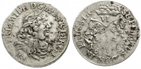Altdeutsche Münzen und Medaillen Brandenburg/Preußen Friedrich Wilhelm, 1640-1688
Sechsgröscher 1683 H-S. Königsberg. sehr schön, kl. Zainende, präge...