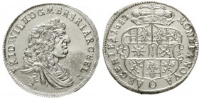 Altdeutsche Münzen und Medaillen Brandenburg/Preußen Friedrich Wilhelm, 1640-1688
2/3 Taler 1683 LCS, Berlin. Im Stempel aus 1682 geändert. Wertangab...
