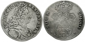 Altdeutsche Münzen und Medaillen Brandenburg/Preußen Friedrich I., 1701-1713
2/3 Taler 1712 HFH, Magdeburg schön/sehr schön, selten