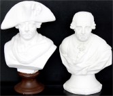 Altdeutsche Münzen und Medaillen Brandenburg/Preußen Friedrich II., 1740-1786
2 versch. Gipsbüsten des "Alten Fritz": einmal Altersbildnis in Uniform...