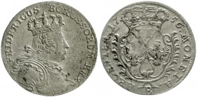 Altdeutsche Münzen und Medaillen Brandenburg/Preußen Friedrich II., 1740-1786
6 Gröscher 1756 B. Breslau. sehr schön