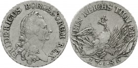 Altdeutsche Münzen und Medaillen Brandenburg/Preußen Friedrich II., 1740-1786
Sterbetaler 1786 A, Berlin Mzz. zwischen zwei Punkten.
schön/sehr schö...