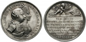 Altdeutsche Münzen und Medaillen Brandenburg/Preußen Friederike Sophie Wilhelmine, 1751-1820
Silbermedaille 1768 v. Holtzhey, auf ihren Einzug in Ams...