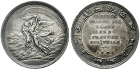 Altdeutsche Münzen und Medaillen Brandenburg/Preußen Friedrich Wilhelm III., 1797-1840
Silbermedaille 1801 von Loos, a.d. Frieden von Lunéville. 36,5...