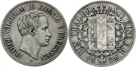 Altdeutsche Münzen und Medaillen Brandenburg/Preußen Friedrich Wilhelm III., 1797-1840
Taler 1826 A. sehr schön