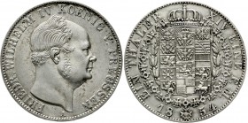 Altdeutsche Münzen und Medaillen Brandenburg/Preußen Friedrich Wilhelm IV., 1840-1861
Vereinstaler 1854 A. gutes vorzüglich