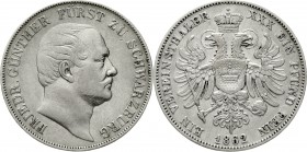 Altdeutsche Münzen und Medaillen Schwarzburg-Rudolstadt Friedrich Günther, 1807-1867
Vereinstaler 1862. sehr schön