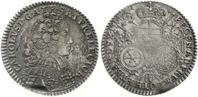 Altdeutsche Münzen und Medaillen Trier-Erzbistum Karl von Lothringen, 1711-1715
2/3 Taler 1714, Koblenz. Mm. Gerhardt Gödt
sehr schön, Schrötlingsfe...