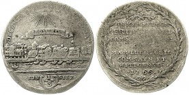 Altdeutsche Münzen und Medaillen Wied/-Neuwied Johann Friedrich Alexander, 1737-1791
1/3 Feinsilbertaler 1766. Stadtansicht Neuwied. 3,74 g.
schön, ...