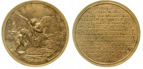 Altdeutsche Münzen und Medaillen Wolfstein Christian Albrecht, 1693-1740
Messing-Gussmedaille 1717 v. Werner. Geburt von Friedrich Wilhelm August u. ...