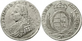 Altdeutsche Münzen und Medaillen Württemberg Friedrich I., 1806-1816
20 Kreuzer 1808 ILW vorzüglich, etwas poröser Schrötling