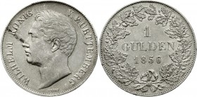 Altdeutsche Münzen und Medaillen Württemberg Wilhelm I., 1816-1864
Gulden 1856. vorzüglich