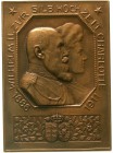 Altdeutsche Münzen und Medaillen Württemberg Wilhelm II., 1891-1918
Eins. Bronzeplakette 1911 v. Mayer & Wilhelm. Silberhochzeit. 40 X 55 mm.
vorzüg...