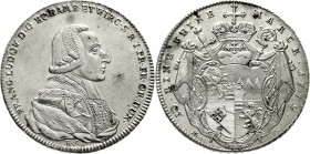 Altdeutsche Münzen und Medaillen Würzburg-Bistum Franz Ludwig von Erthal, 1779-1795
Konventionstaler 1779 Würzburg vorzüglich/Stempelglanz, winz. Sch...