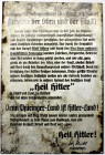 Medaillen Drittes Reich
Emailliertes Blechschild des Thüringer Gauleiters Fritz Sauckel. Aufruf an die "Arbeiter der Stirn und der Faust" in Thüringe...