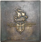 Medaillen Drittes Reich
Eins. Bronzegußplakette 1934, sign. PH. 1. Preis (Gravur) bei der Berliner Frühjahrswoche. 102 X 100 mm.
vorzüglich, Avers p...