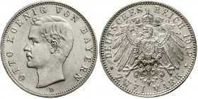 Reichssilbermünzen J. 19-178 Bayern Otto, 1886-1913
2 Mark 1912 D. fast Stempelglanz
