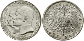 Reichssilbermünzen J. 19-178 Hessen Ernst Ludwig, 1892-1918
2 Mark 1904. Zum 400. Geburtstag.
fast Stempelglanz