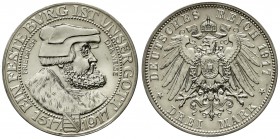 Reichssilbermünzen J. 19-178 Sachsen Friedrich August III., 1904-1918
3 Mark 1917 E. Friedrich der Weise. Seltenste deutsche Reichssilbermünze. Mit E...