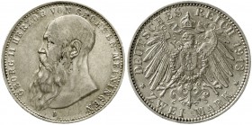 Reichssilbermünzen J. 19-178 Sachsen/-Meiningen Georg II., 1866-1914
2 Mark 1913 D. gutes vorzüglich