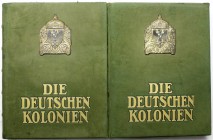 Kolonien und Nebengebiete Allgemein
2 Großfolio-Bände: SCHWABE (Hrsg.), Die deutschen Kolonien. Nationalausgabe. Berlin / Zwickau o.J. (um 1925). Bd....