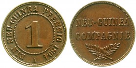 Kolonien und Nebengebiete Neuguinea Neuguinea Compagnie
1 Neuguinea-Pfennig 1894 A. vorzüglich