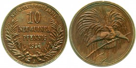 Kolonien und Nebengebiete Neuguinea Neuguinea Compagnie
10 Neuguinea-Pfennig 1894 A. sehr schön, kl. Randfehler