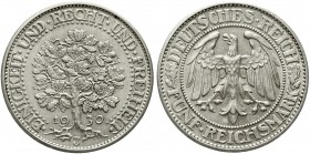 Weimarer Republik Kursmünzen 5 Reichsmark Eichbaum Silber 1927-1933
1930 J. vorzüglich/Stempelglanz, selten
