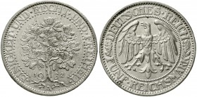 Weimarer Republik Kursmünzen 5 Reichsmark Eichbaum Silber 1927-1933
1932 A. vorzüglich