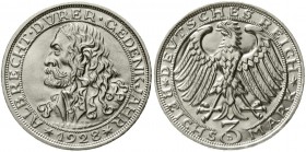Weimarer Republik Gedenkmünzen 3 Reichsmark Dürer
1928 D. prägefrisch/Stempelglanz, Prachtexemplar