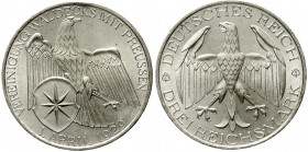 Weimarer Republik Gedenkmünzen 3 Reichsmark Waldeck
1929 A. prägefrisch