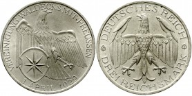 Weimarer Republik Gedenkmünzen 3 Reichsmark Waldeck
1929 A fast Stempelglanz, kl. Kratzer