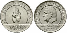 Weimarer Republik Gedenkmünzen 3 Reichsmark Schwurhand
1929 D. fast Stempelglanz