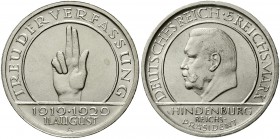 Weimarer Republik Gedenkmünzen 5 Reichsmark Schwurhand
1929 A. vorzüglich/Stempelglanz