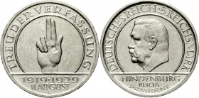 Weimarer Republik Gedenkmünzen 5 Reichsmark Schwurhand
1929 E. vorzüglich, kl. Kratzer
