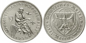 Weimarer Republik Gedenkmünzen 3 Reichsmark Vogelweide
1930 A. fast Stempelglanz