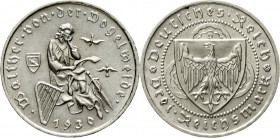 Weimarer Republik Gedenkmünzen 3 Reichsmark Vogelweide
1930 D. fast Stempelglanz