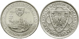 Weimarer Republik Gedenkmünzen 3 Reichsmark Magdeburg
1931 A. fast Stempelglanz