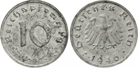 Alliierte Besatzung Kleinmünzen
10 Pfennig 1946 G. vorzüglich, Flecken