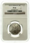 Münzen der Bundesrepublik Deutschland Kursmünzen 2 Deutsche Mark Ähren, Kupfer/Nickel 1951
1951 D. Auflage nach Winter: 200 Ex. Im NGC-Blister mit Gr...
