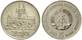 Gedenkmünzen der DDR
5 Mark 1983. Meißen.
Stempelglanz