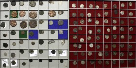 LOTS Sammlungen allgemein alle Welt
Posten meist Münzen des Mittelalters auf 2 Schubern. Ca. 124 Stück. Byzantiner (u.a. ein Bleisiegel), Arabo-Byzan...