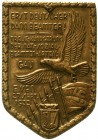 Orden und Ehrenzeichen Deutschland Drittes Reich, 1933-1945
Tagungsabzeichen Treue-Kundgebung der NS-Beamten Gau Essen 1933. Bronze massiv. 35 X 51 m...