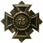 Orden und Ehrenzeichen Deutschland Drittes Reich, 1933-1945
Abzeichen Sächsischer Kriegerverein Rodewisch 1934. Zum 75jährigen Bestehen. 50 mm. Herst...