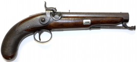 Militaria Schusswaffen
Englische Perkussions-Pistole, Fenton, London, um 1830. Achtkantlauf, Ziergravuren. Schaft aus Wallnussholz. Länge 30 cm.
kl....
